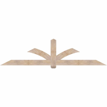 Ekena Millwork Redmond Smooth Timber Gable Bracket, Douglas Fir, 108"W x 27"H x 3 1/2"D x 5 1/2"F, 6/12 Pitch GBW108X27X0406RED00SDF